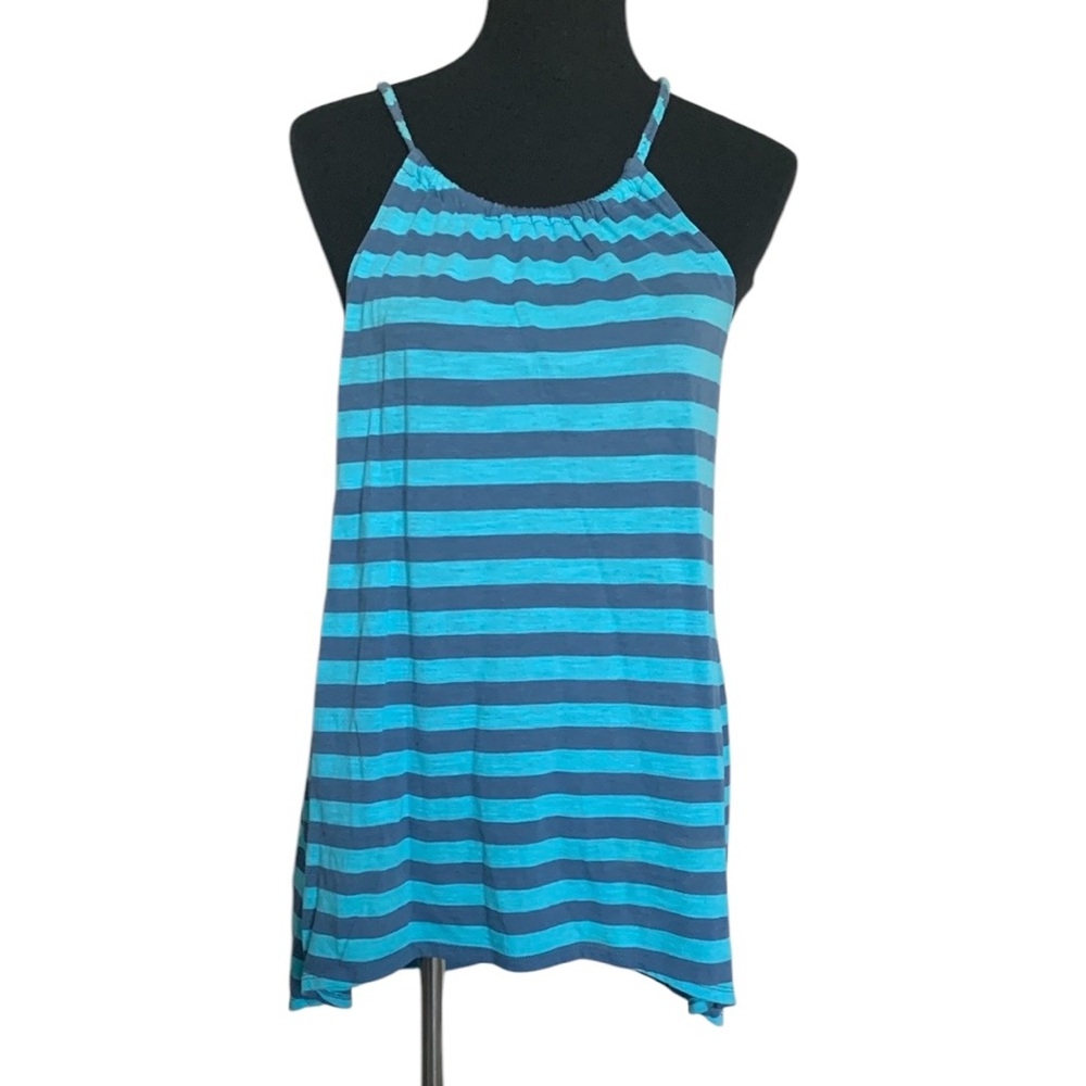Derek Heart Blue Striped High Neck Swim/Beach Coverup Girl’s Size Large